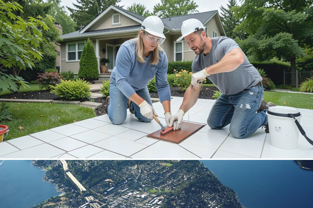 Dormer Addition in Mercer Island, King County, WA - Opening the roof for a dormer is scheduled for dry summer days to protect the home's interior.