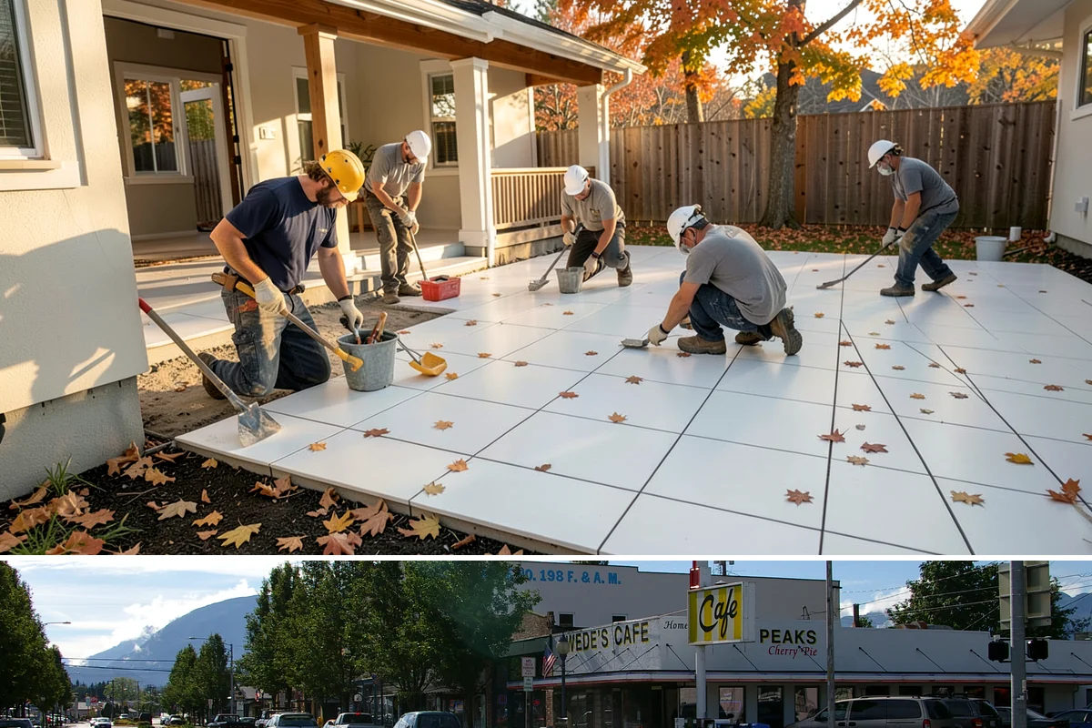 Dormer Addition in North Bend, King County, WA - Opening the roof for a dormer is scheduled for dry summer days to protect the home's interior.