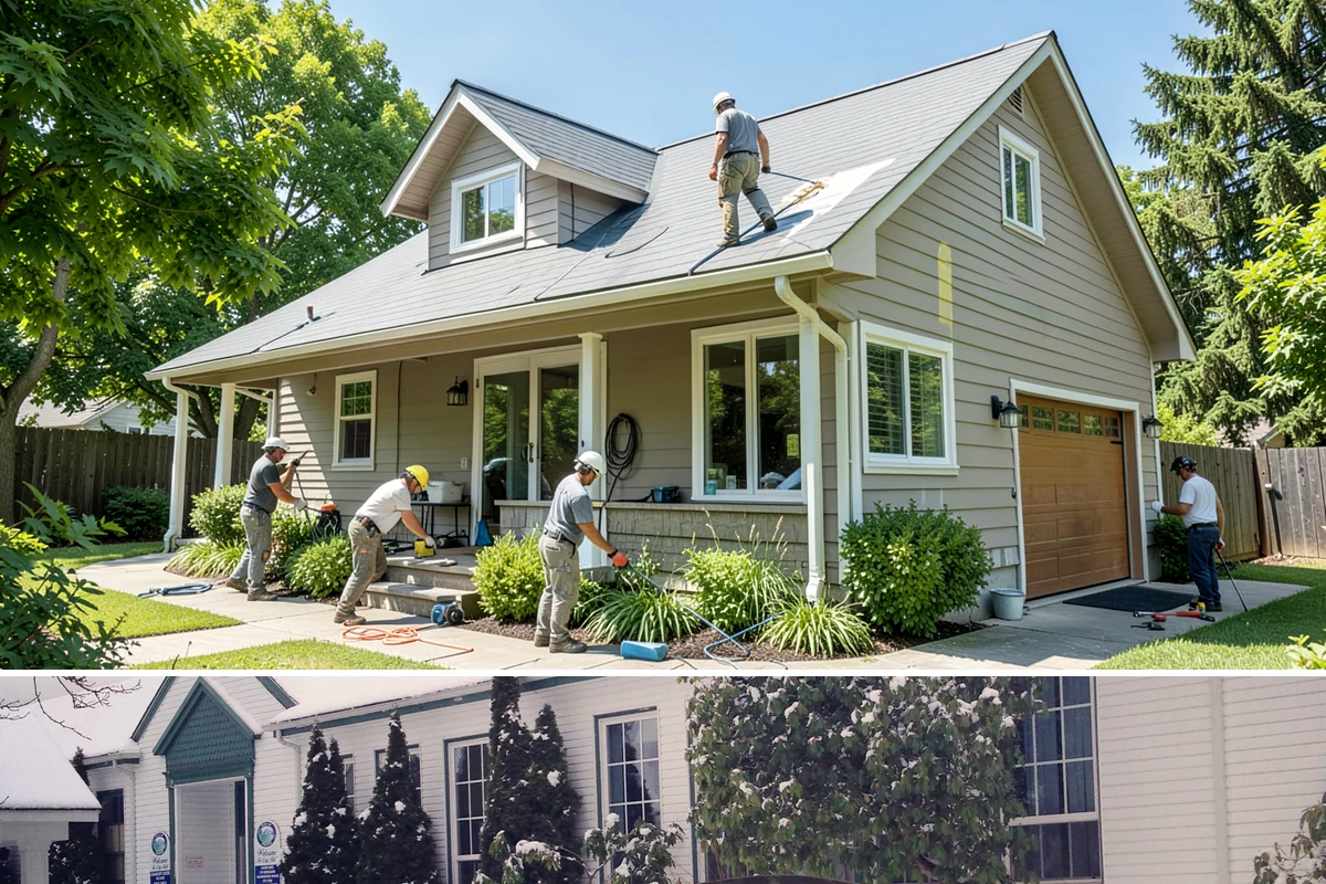 Dormer Addition in Pacific, King County, WA - Opening the roof for a dormer is scheduled for dry summer days to protect the home's interior.