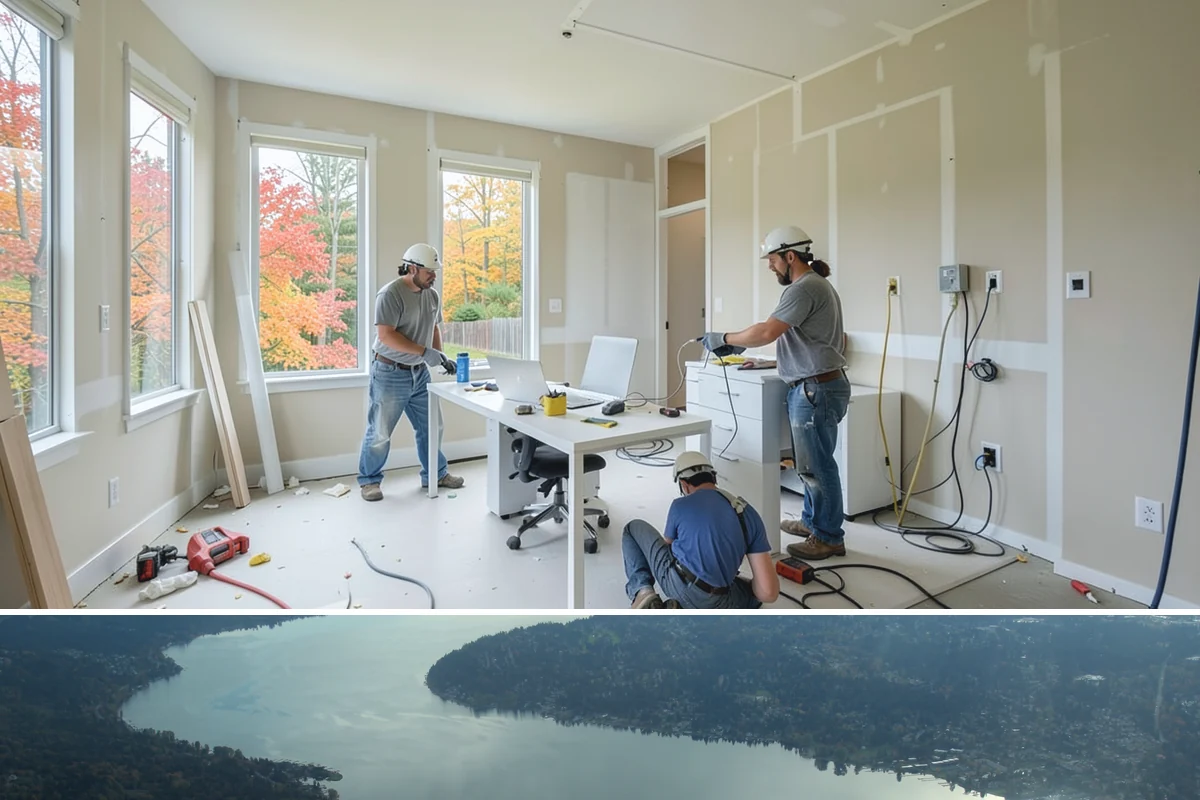 Dormer Addition in Sammamish, King County, WA - Opening the roof for a dormer is scheduled for dry summer days to protect the home's interior.