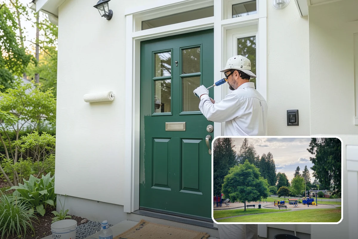 Double Front Door Installation in Bonney Lake, Pierce County, WA - Impressive, wide-open grand entrance