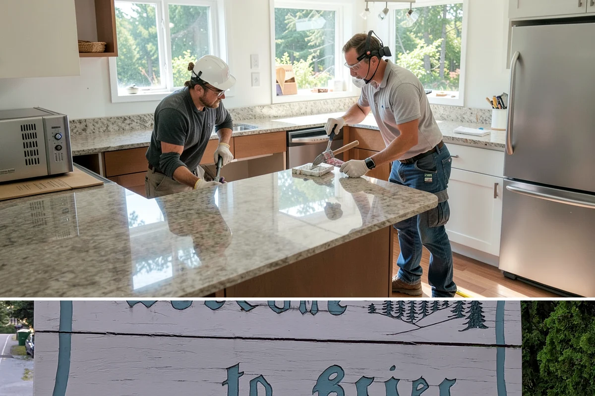 Double Front Door Installation in Brier, Snohomish County, WA - Drier late-spring through early-fall days are ideal for opening and sealing a wide front entry.