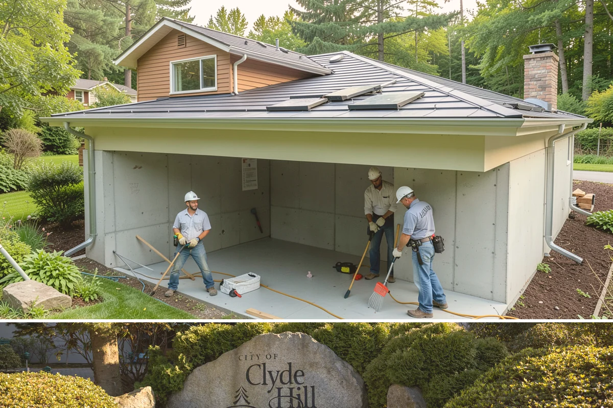 Double Front Door Installation in Clyde Hill, King County, WA - Drier late-spring through early-fall days are ideal for opening and sealing a wide front entry.