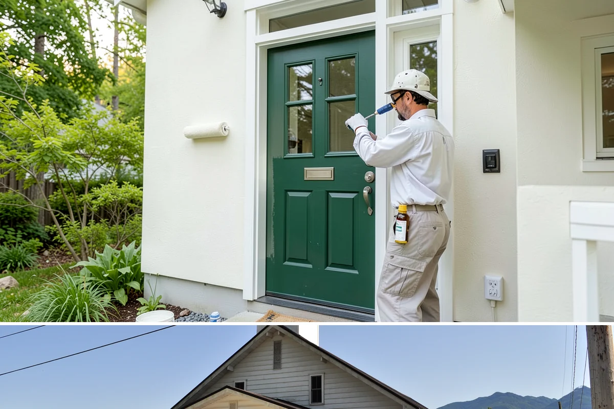 Double Front Door Installation in Concrete, Skagit County, WA - Drier late-spring through early-fall days are ideal for opening and sealing a wide front entry.