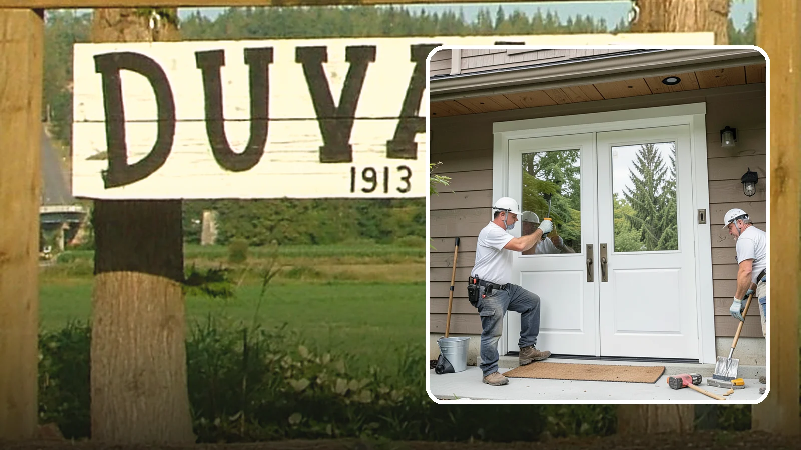 Double Front Door Installation in Duvall, King County, WA - Grand double front doors that make a bold entrance and widen your home's welcome.