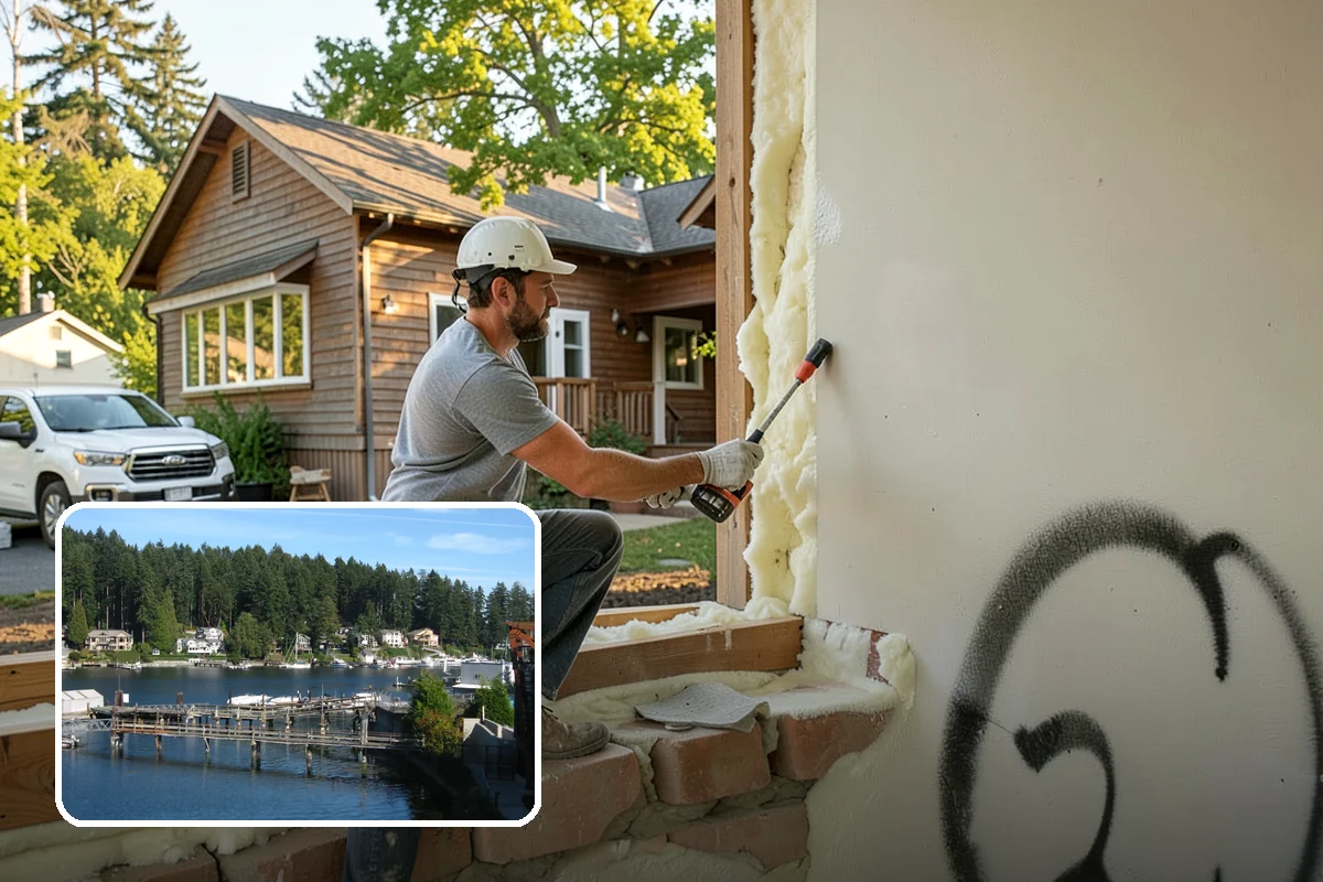 Double Front Door Installation in Gig Harbor, Pierce County, WA - Impressive, wide-open grand entrance