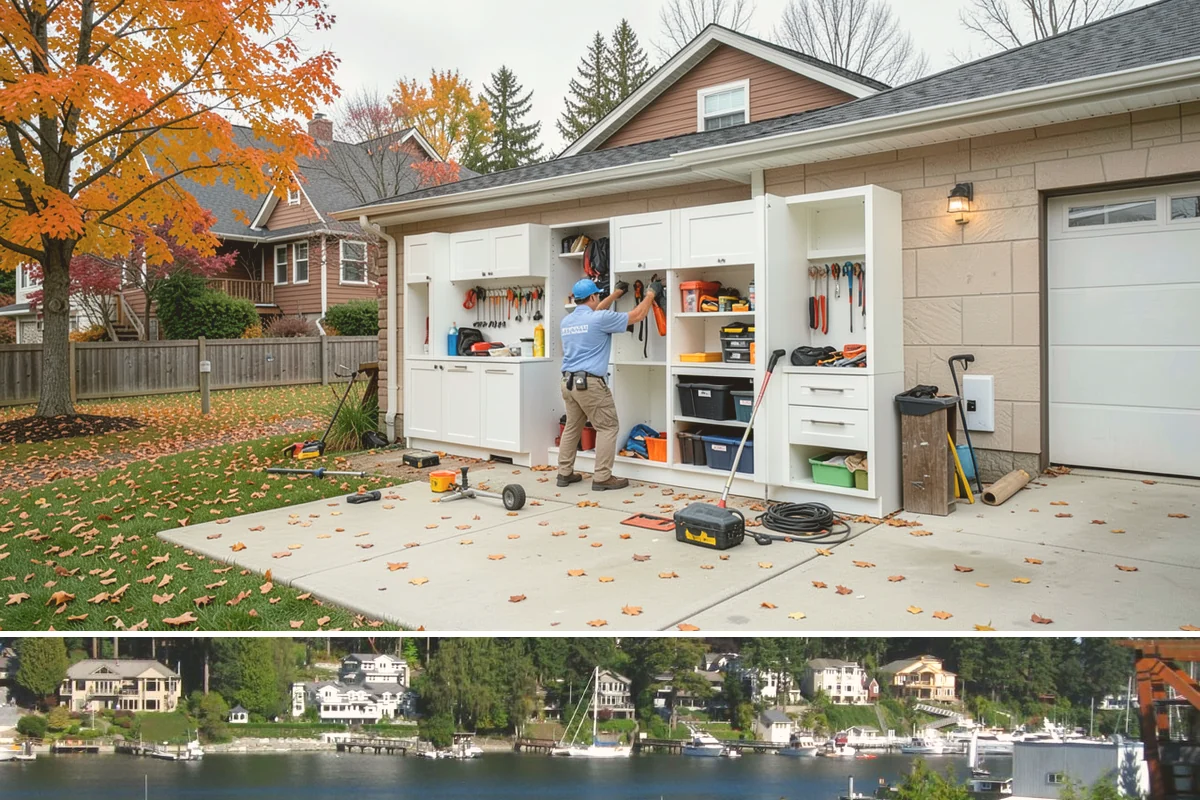 Double Front Door Installation in Gig Harbor, Pierce County, WA - Drier late-spring through early-fall days are ideal for opening and sealing a wide front entry.