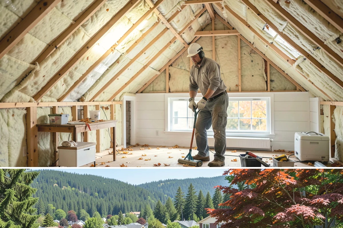 Double Front Door Installation in Index, Snohomish County, WA - Drier late-spring through early-fall days are ideal for opening and sealing a wide front entry.
