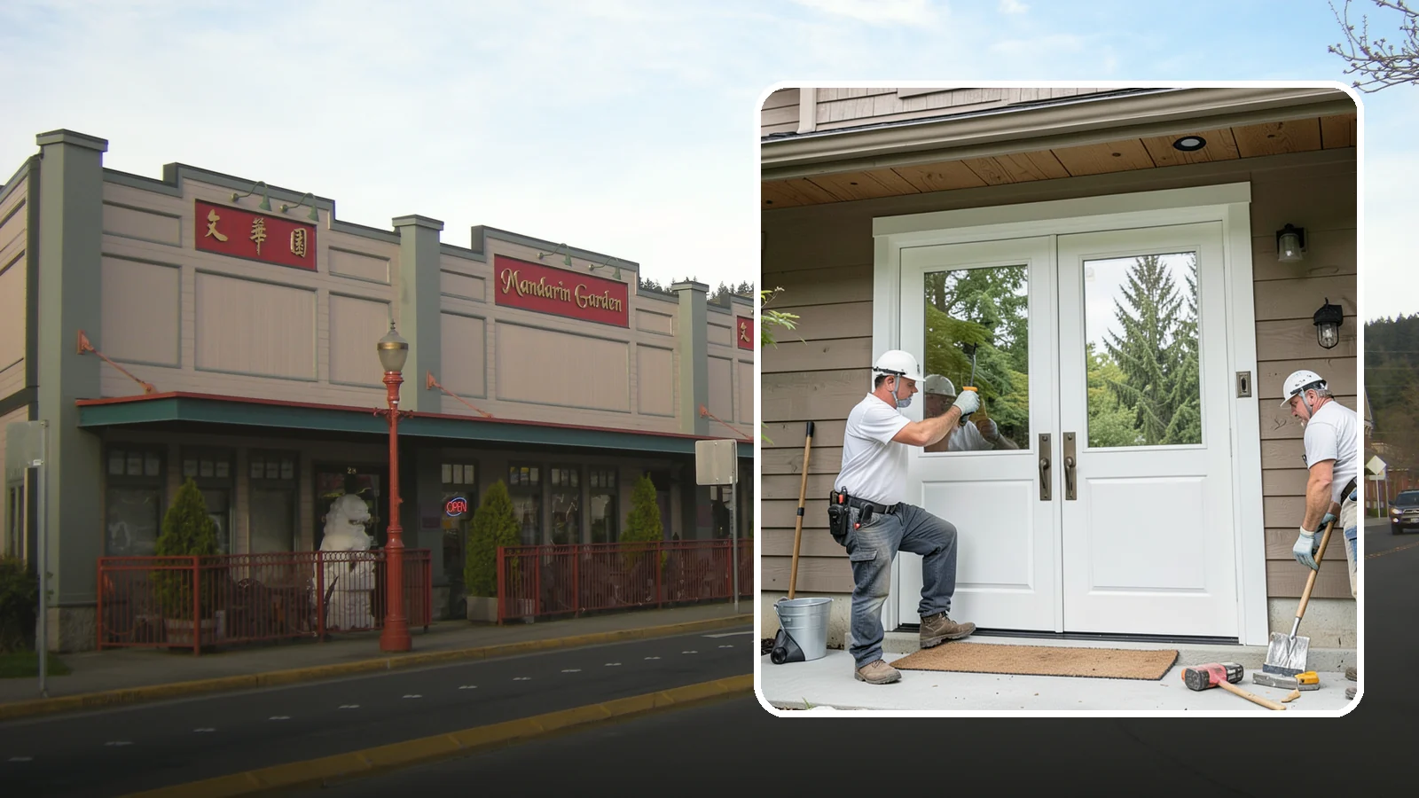 Double Front Door Installation in Issaquah, King County, WA - Grand double front doors that make a bold entrance and widen your home's welcome.