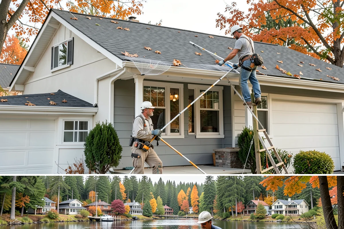 Double Front Door Installation in La Conner, Skagit County, WA - Drier late-spring through early-fall days are ideal for opening and sealing a wide front entry.