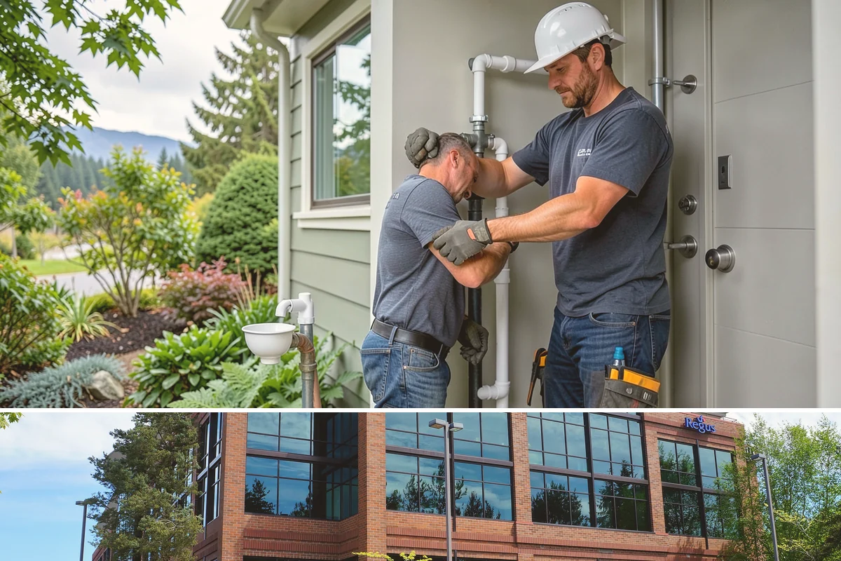 Double Front Door Installation in Mountlake Terrace, Snohomish County, WA - Drier late-spring through early-fall days are ideal for opening and sealing a wide front entry.