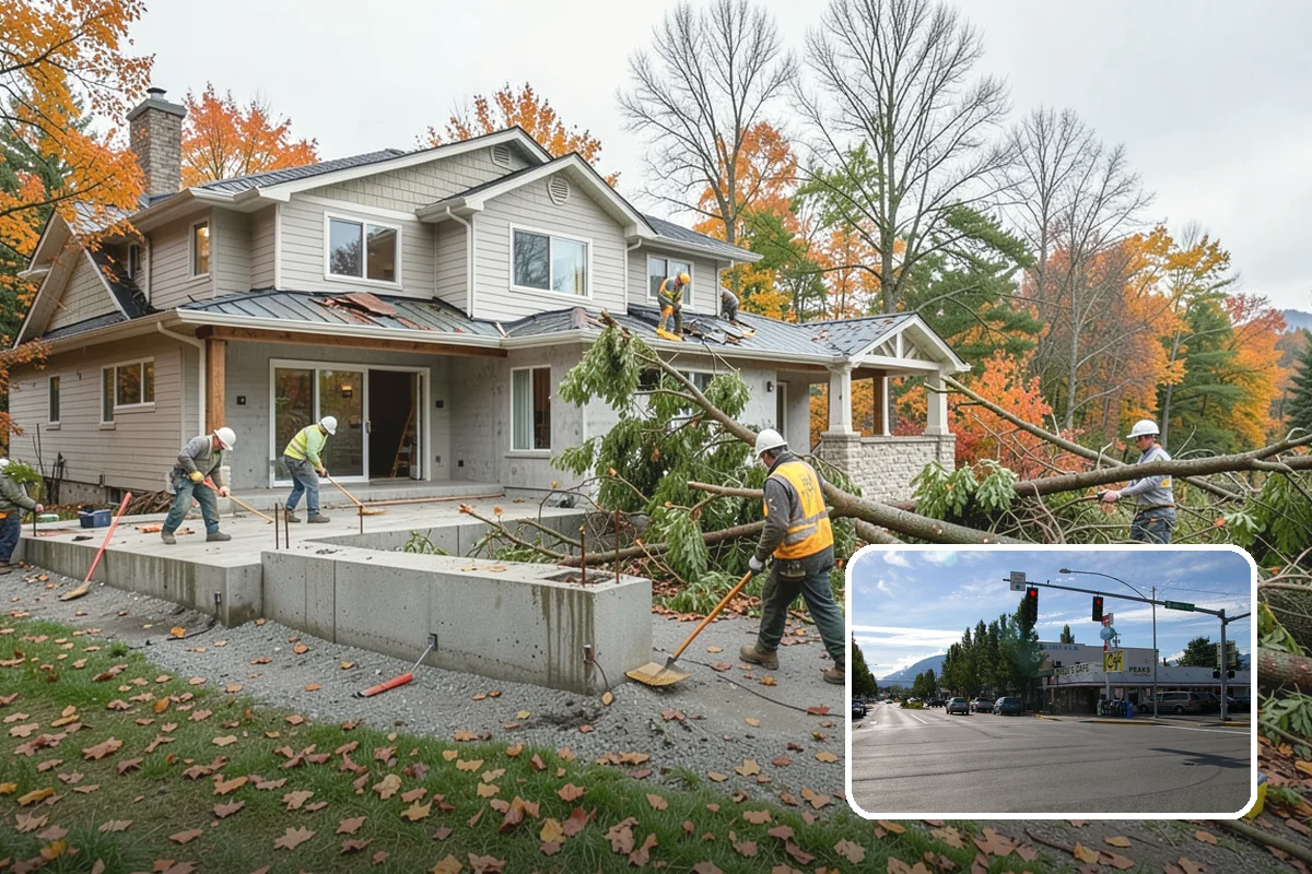 Double Front Door Installation in North Bend, King County, WA - Impressive, wide-open grand entrance