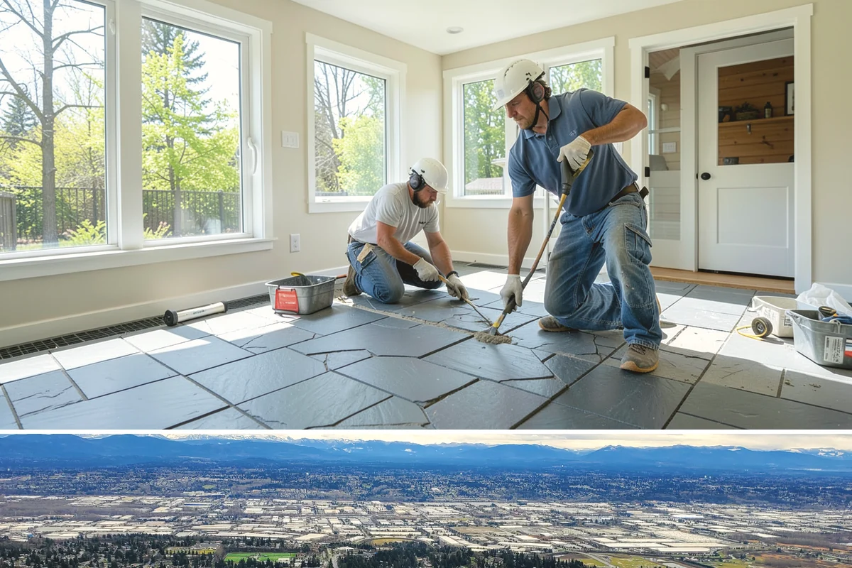 Double Front Door Installation in SeaTac, King County, WA - Drier late-spring through early-fall days are ideal for opening and sealing a wide front entry.