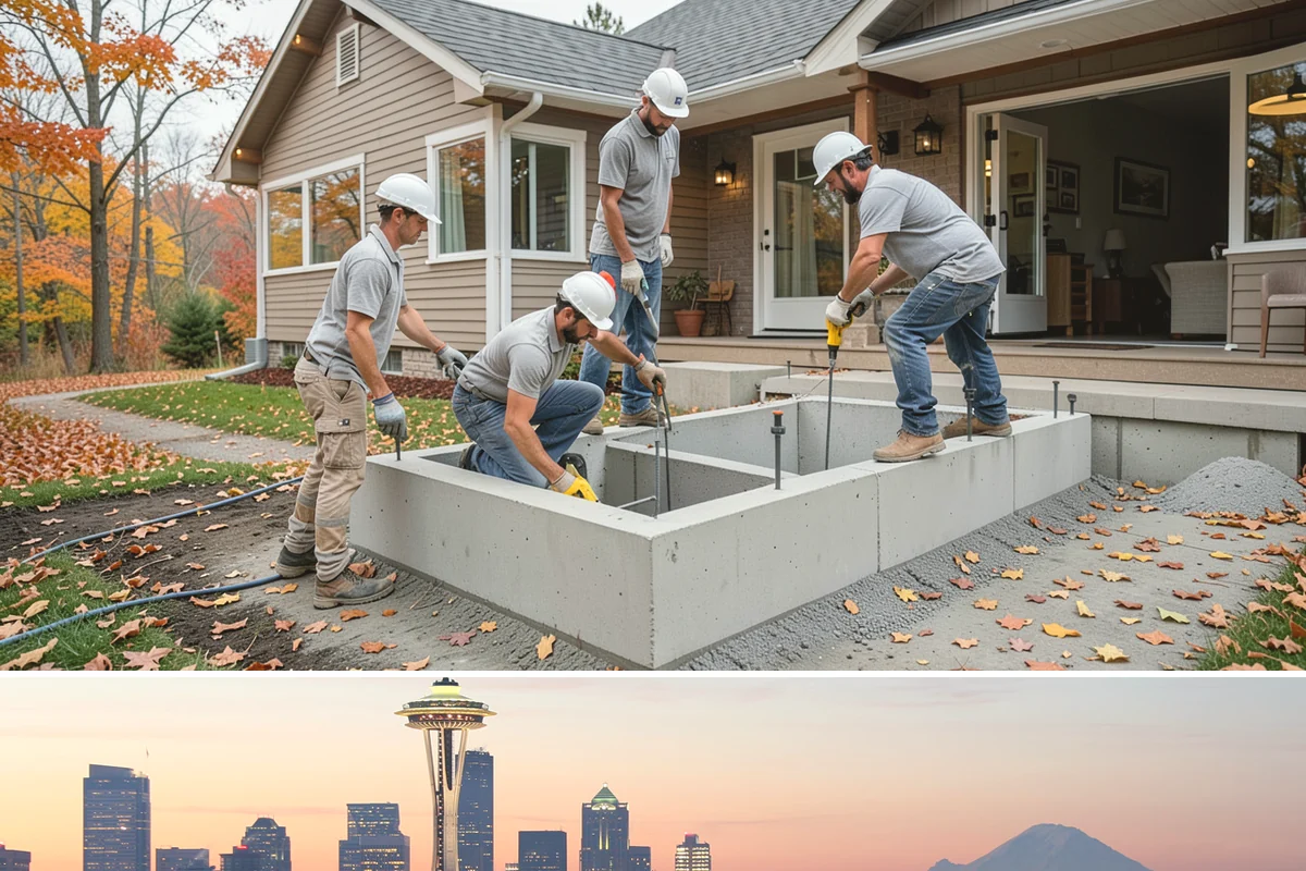 Double Front Door Installation in Seattle, King County, WA - Drier late-spring through early-fall days are ideal for opening and sealing a wide front entry.