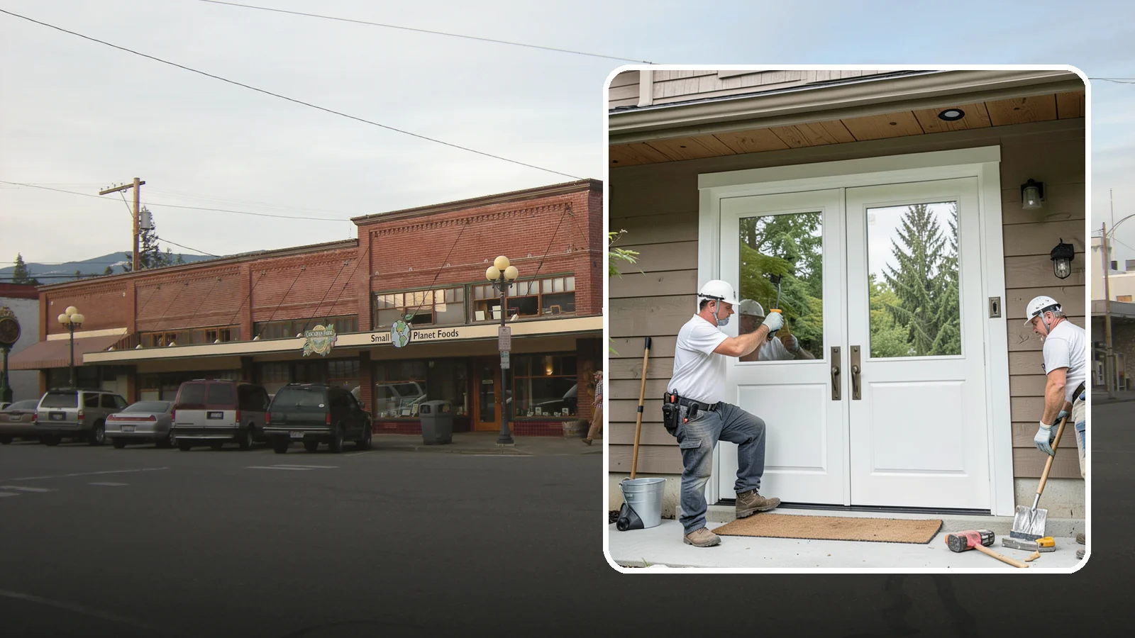 Double Front Door Installation in Sedro-Woolley, Skagit County, WA - Grand double front doors that make a bold entrance and widen your home's welcome.