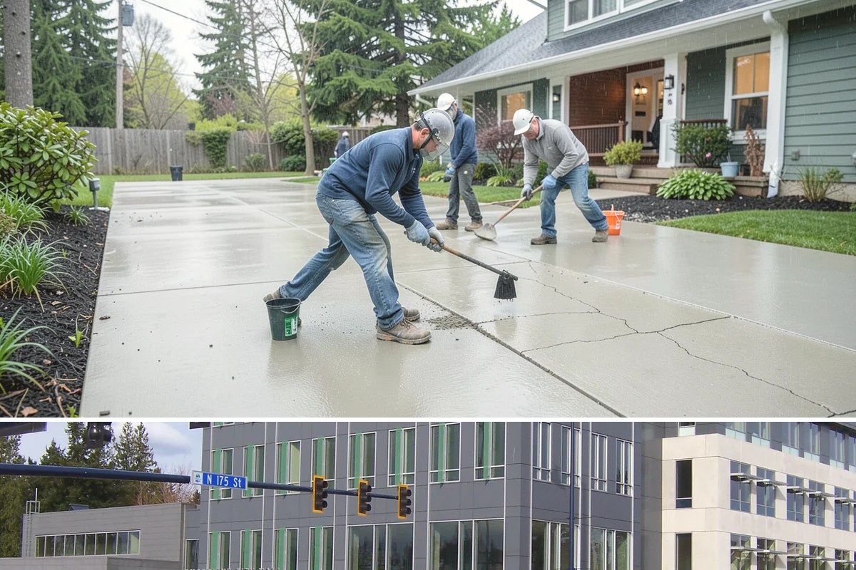 Double Front Door Installation in Shoreline, King County, WA - Drier late-spring through early-fall days are ideal for opening and sealing a wide front entry.