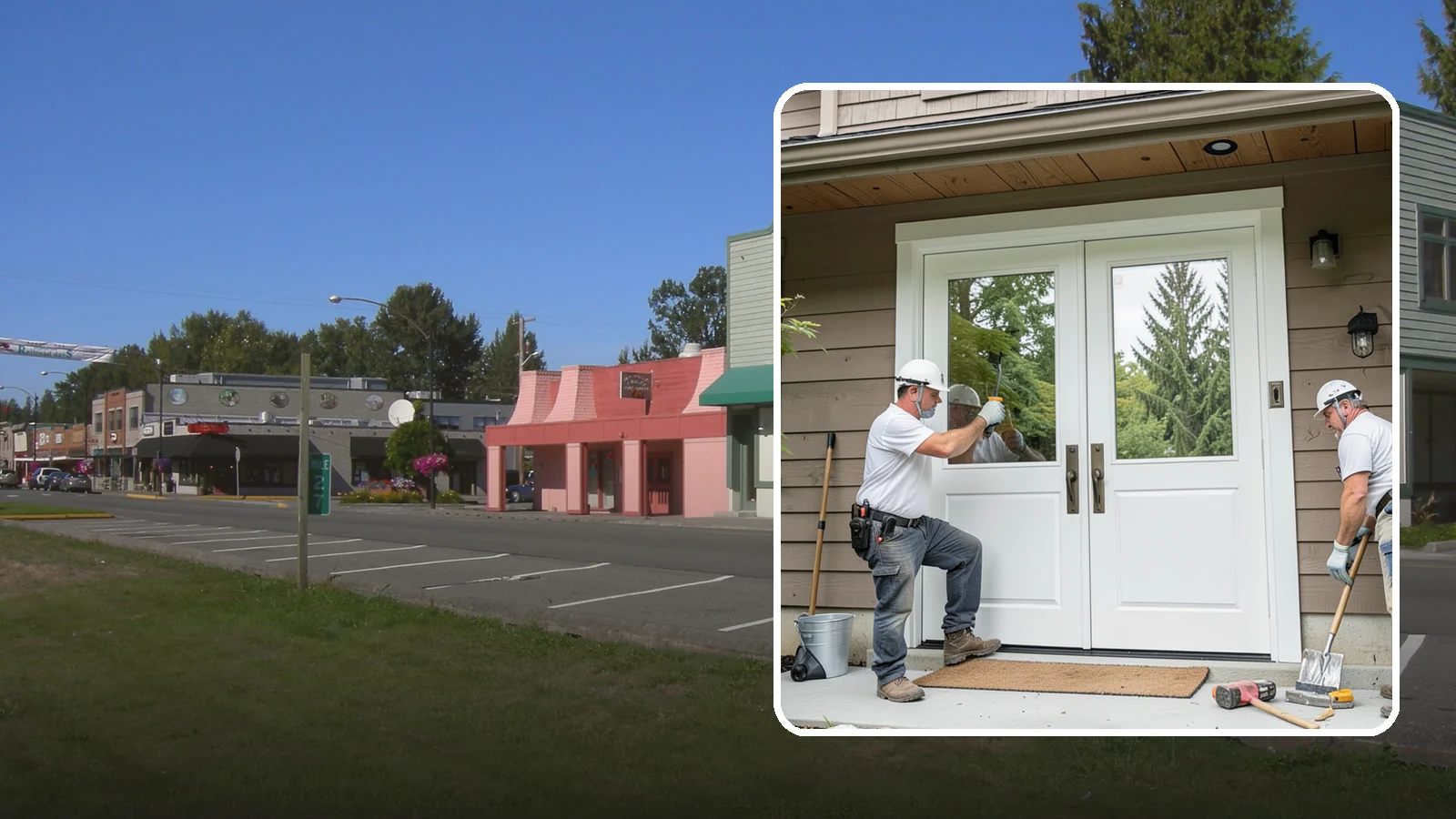 Double Front Door Installation in Snoqualmie, King County, WA - Grand double front doors that make a bold entrance and widen your home's welcome.