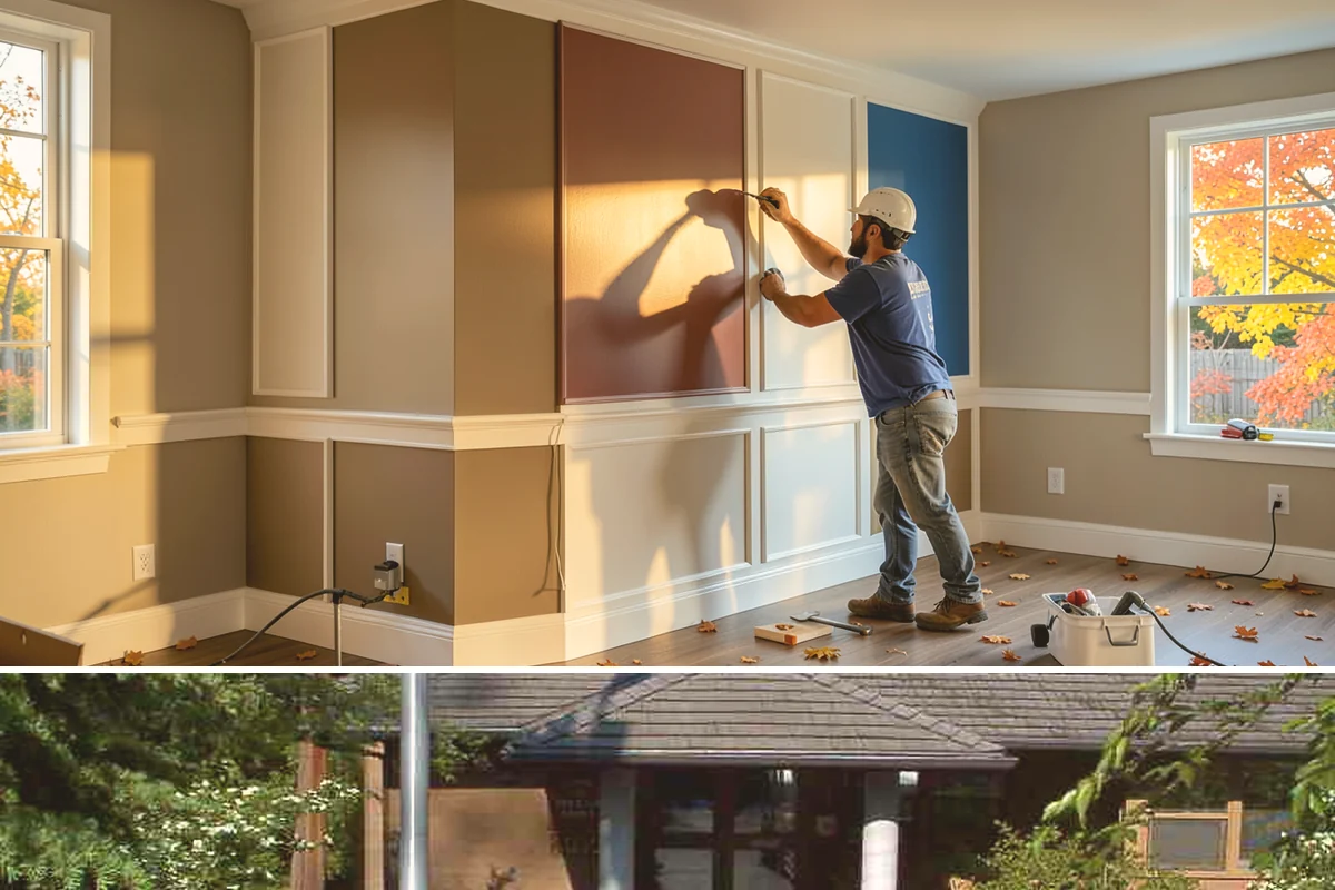 Double Front Door Installation in Yarrow Point, King County, WA - Drier late-spring through early-fall days are ideal for opening and sealing a wide front entry.