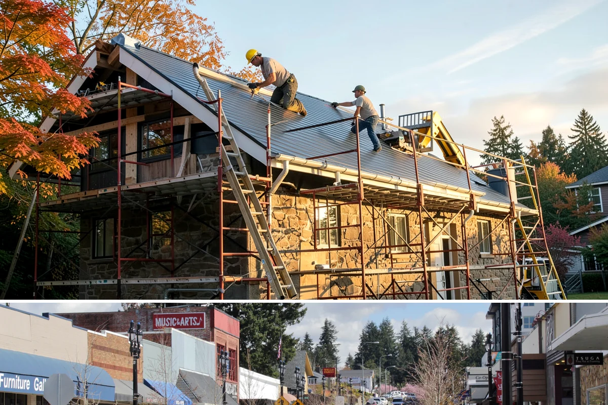 Double-Hung Window Installation in Bothell, King County, WA - Double-hung installs work in every season, with exterior sealing timed around drier conditions when possible.