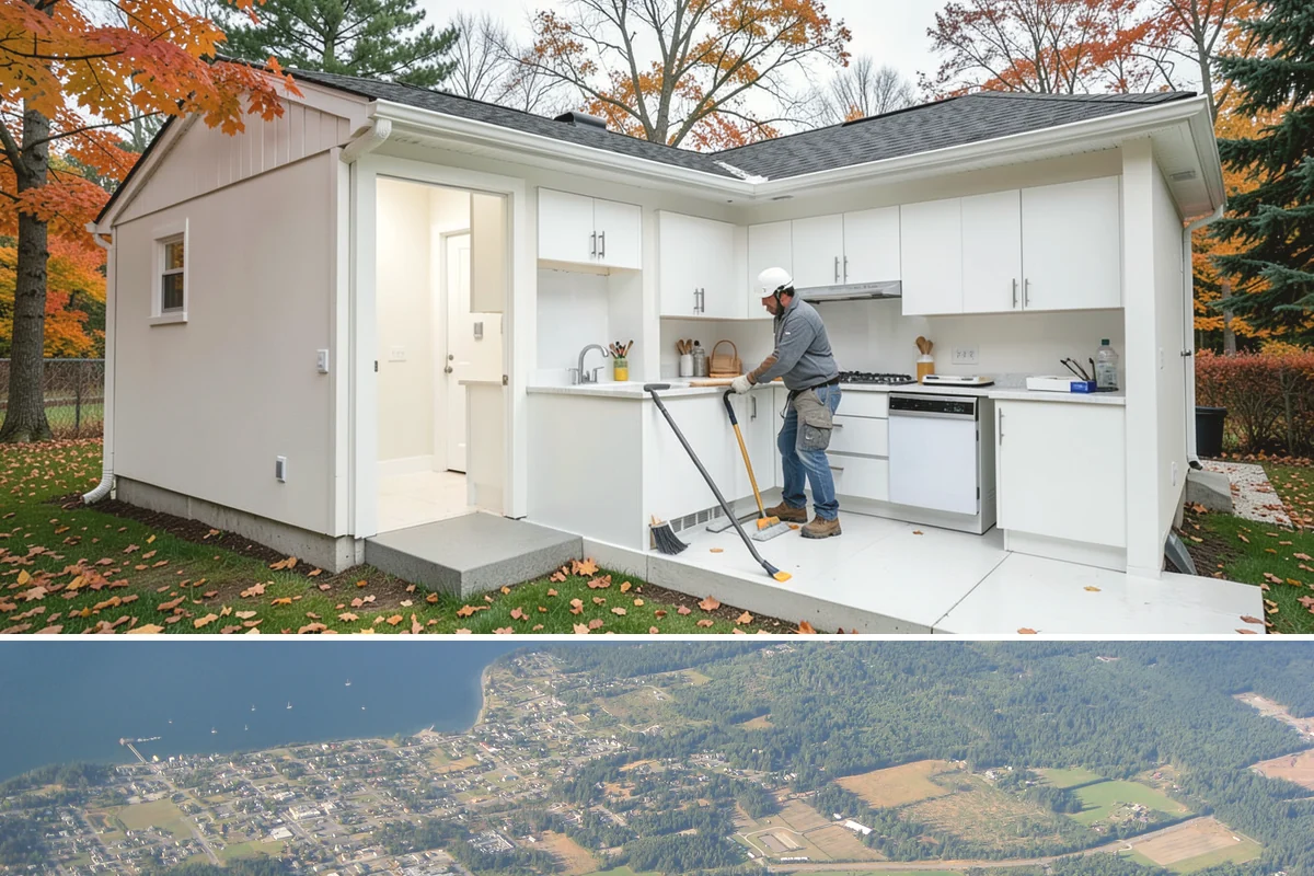 Double-Hung Window Installation in Coupeville, Island County, WA - Double-hung installs work in every season, with exterior sealing timed around drier conditions when possible.