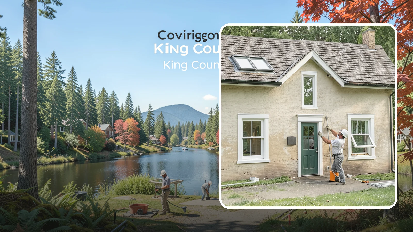 Double-Hung Window Installation in Covington, King County, WA - Installing classic double-hung windows with two operable sashes for versatile ventilation and easy cleaning.
