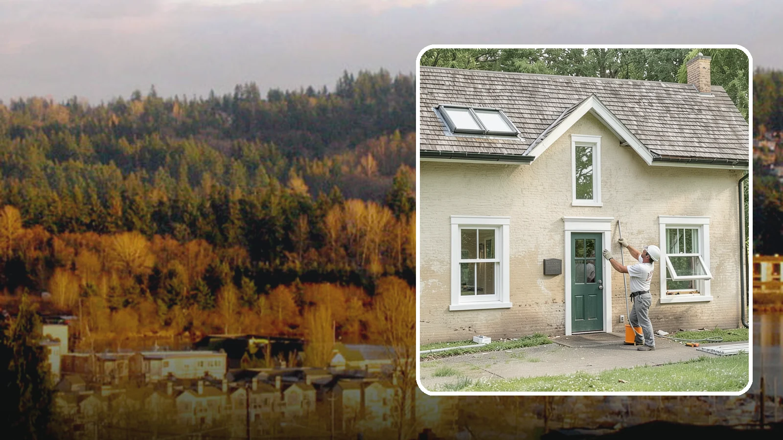 Double-Hung Window Installation in Kenmore, King County, WA - Installing classic double-hung windows with two operable sashes for versatile ventilation and easy cleaning.
