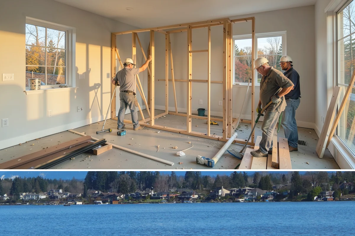 Double-Hung Window Installation in Lake Stevens, Snohomish County, WA - Double-hung installs work in every season, with exterior sealing timed around drier conditions when possible.