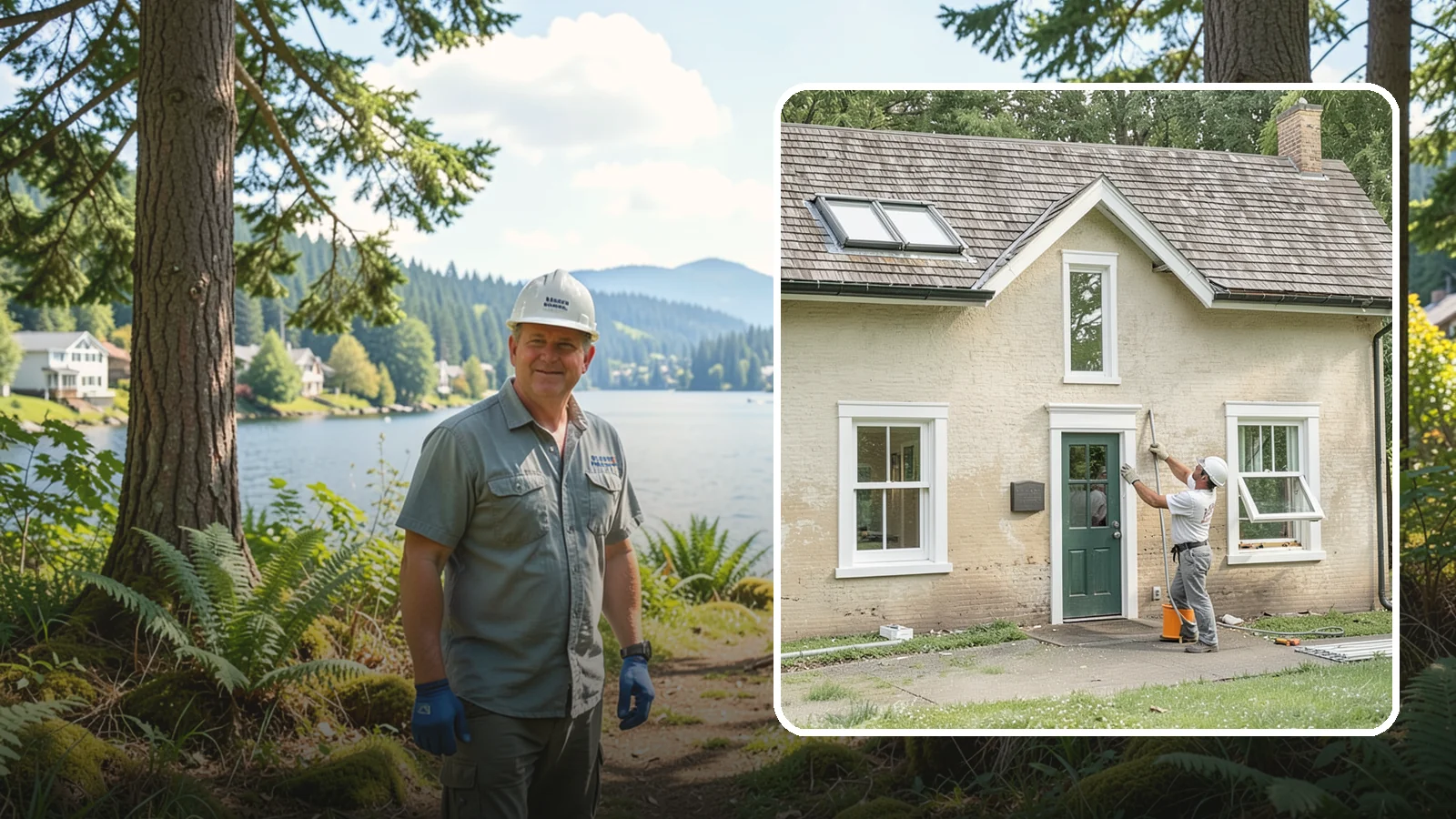 Double-Hung Window Installation in Milton, King County, WA - Installing classic double-hung windows with two operable sashes for versatile ventilation and easy cleaning.