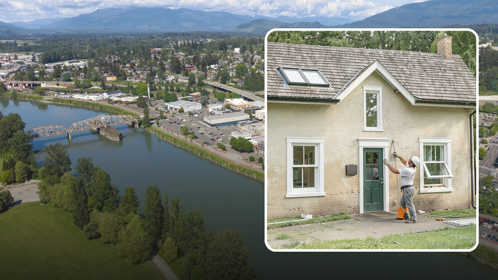 Double-Hung Window Installation in Mount Vernon, Skagit County, WA - Installing classic double-hung windows with two operable sashes for versatile ventilation and easy cleaning.