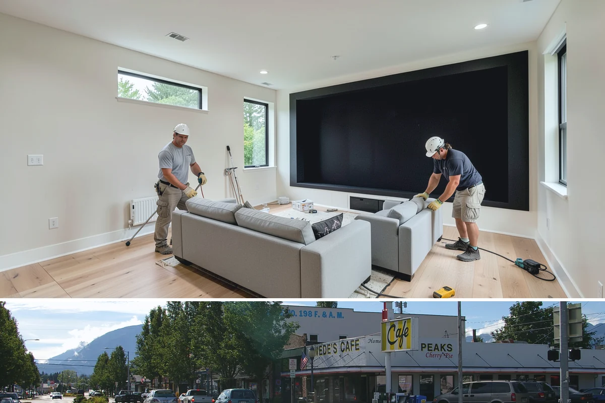 Double-Hung Window Installation in North Bend, King County, WA - Double-hung installs work in every season, with exterior sealing timed around drier conditions when possible.