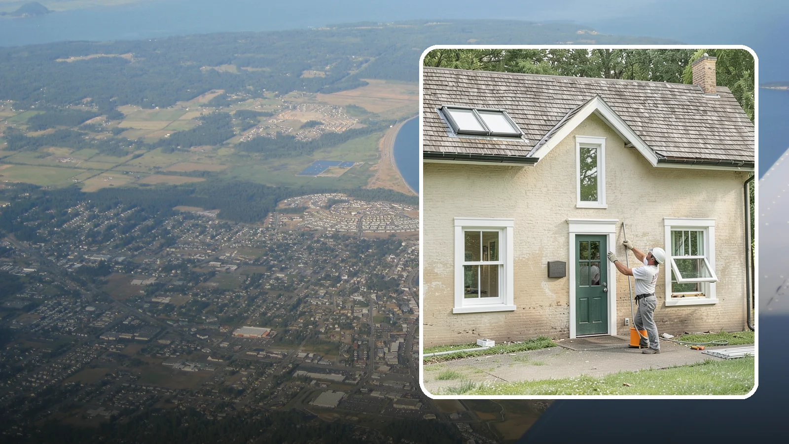 Double-Hung Window Installation in Oak Harbor, Island County, WA - Installing classic double-hung windows with two operable sashes for versatile ventilation and easy cleaning.