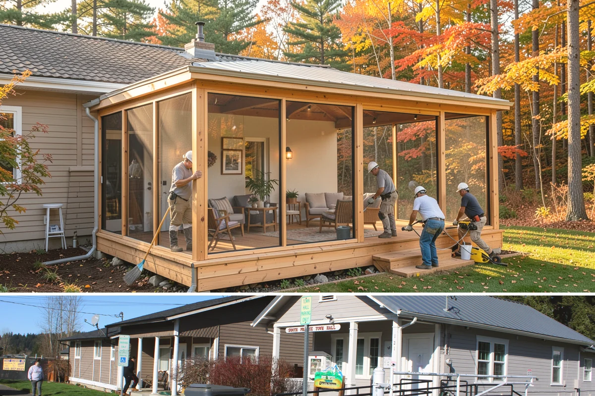 Double-Hung Window Installation in South Prairie, Pierce County, WA - Double-hung installs work in every season, with exterior sealing timed around drier conditions when possible.