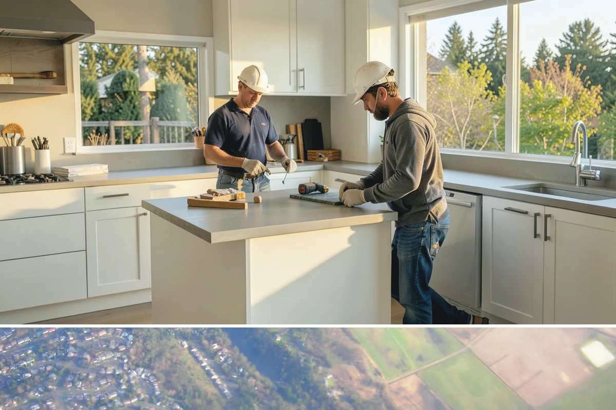Double Shower Installation in Algona, King County, WA - This larger build is best scheduled in the quieter winter months when the bathroom can be out of service a bit longer.