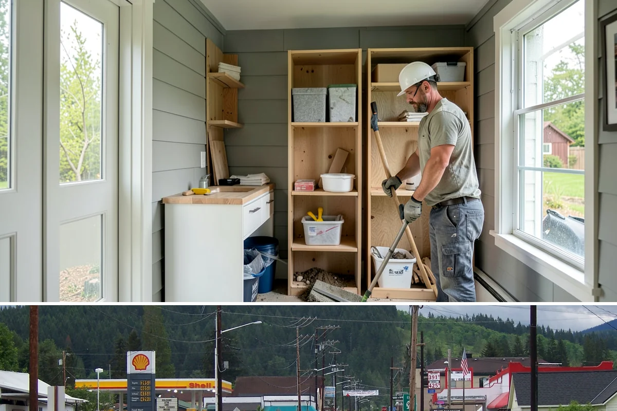 Double Shower Installation in Granite Falls, Snohomish County, WA - This larger build is best scheduled in the quieter winter months when the bathroom can be out of service a bit longer.