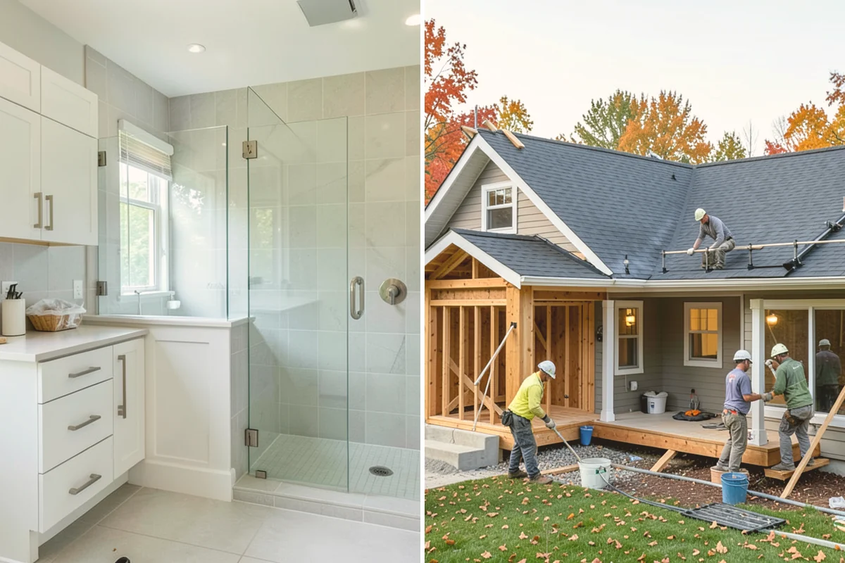 Double Shower Installation in Index, Snohomish County, WA - Size the enclosure for two stations