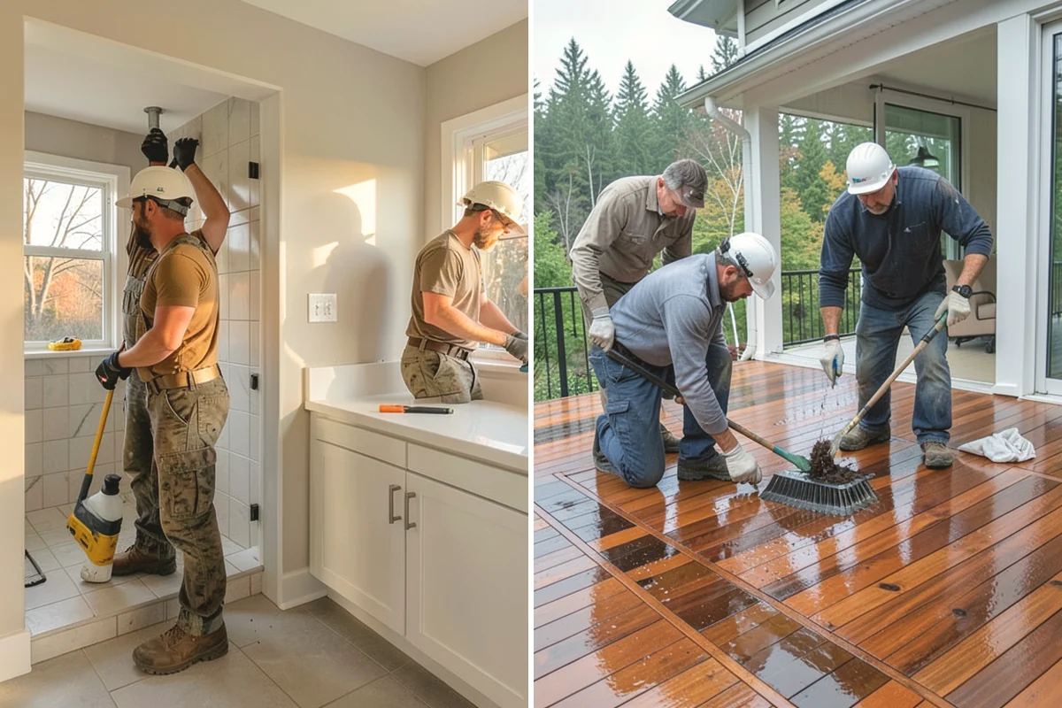 Double Shower Installation in Mercer Island, King County, WA - Size the enclosure for two stations
