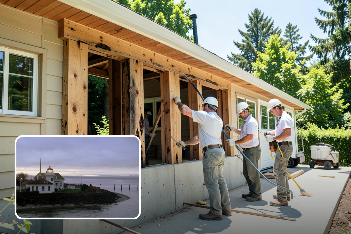 Double Shower Installation in Mukilteo, Snohomish County, WA - Lets two people shower comfortably