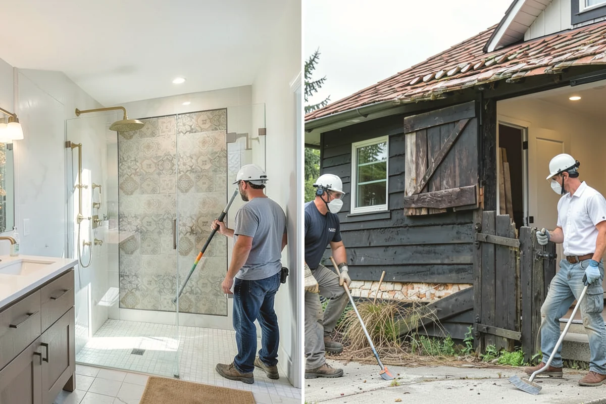 Double Shower Installation in Oak Harbor, Island County, WA - Size the enclosure for two stations