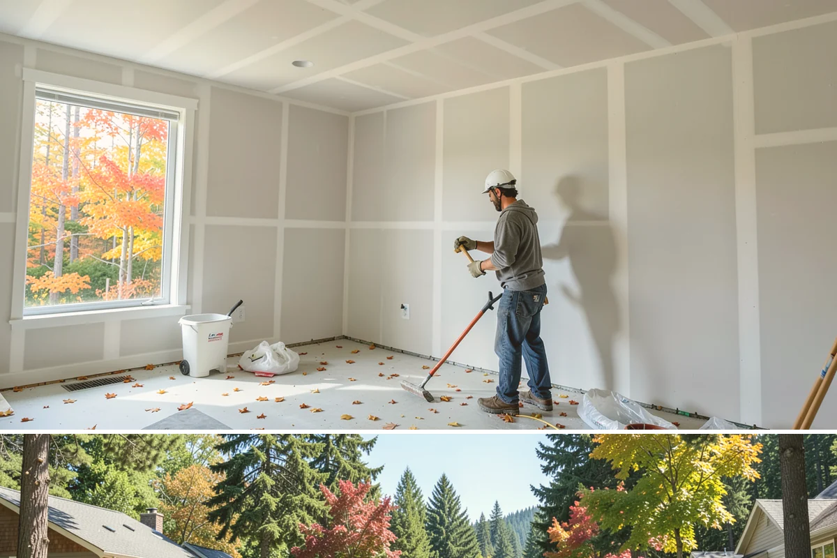 Double Shower Installation in Orting, Pierce County, WA - This larger build is best scheduled in the quieter winter months when the bathroom can be out of service a bit longer.