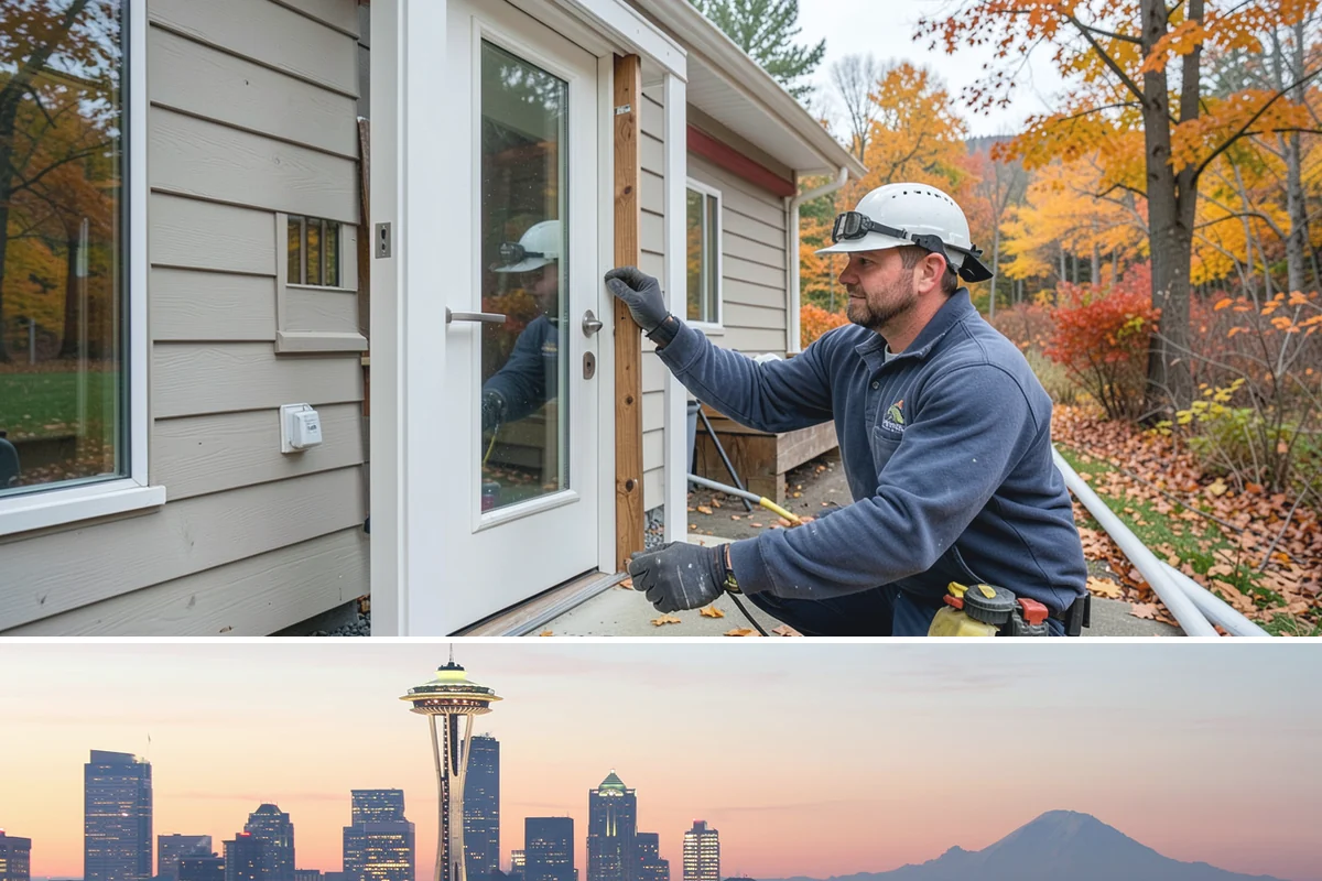 Double Shower Installation in Seattle, King County, WA - This larger build is best scheduled in the quieter winter months when the bathroom can be out of service a bit longer.