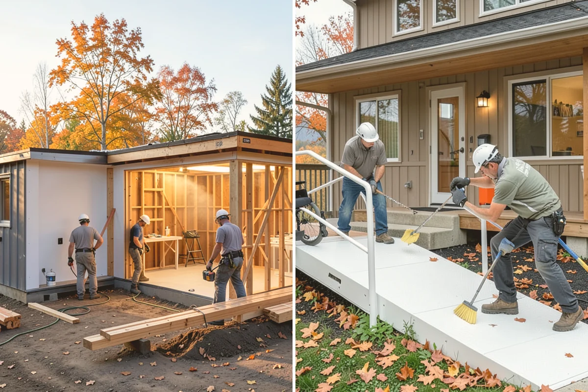 Double-Sided Fireplace Installation in Algona, King County, WA - Plan framing and venting for the see-through unit