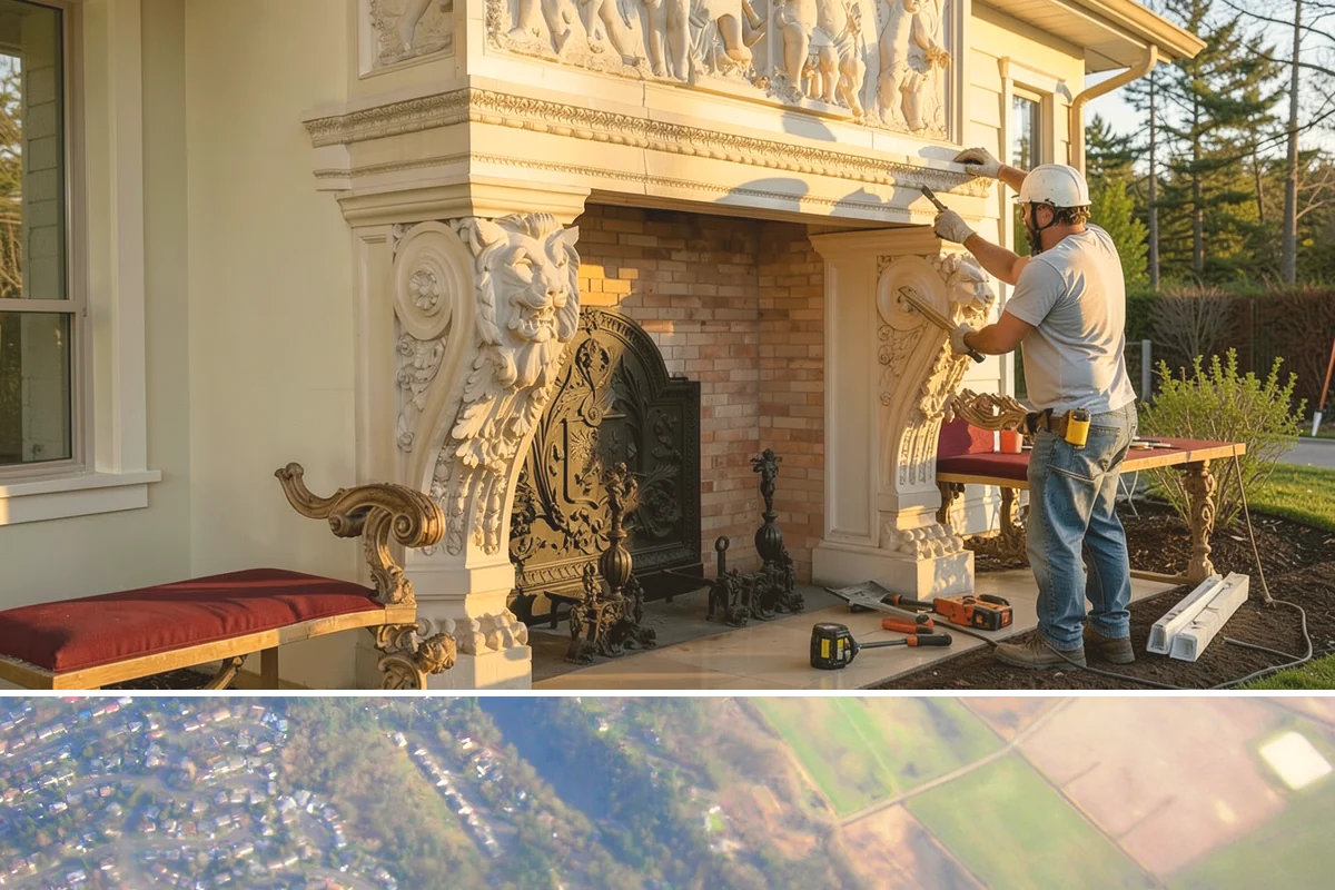 Double-Sided Fireplace Installation in Algona, King County, WA - Adding a double-sided fireplace before the cool season lets both connected rooms benefit from its warmth all winter.