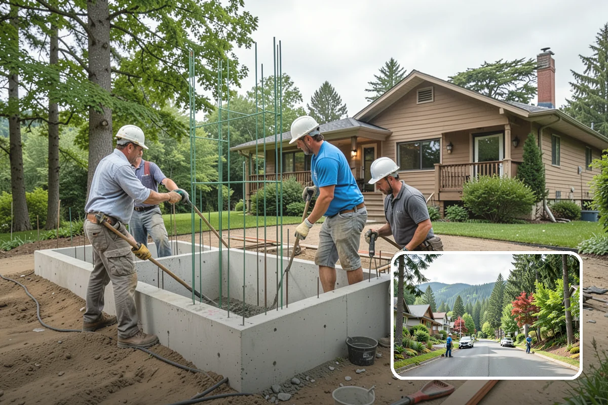 Double-Sided Fireplace Installation in Darrington, Snohomish County, WA - Shares warmth and flame across two rooms
