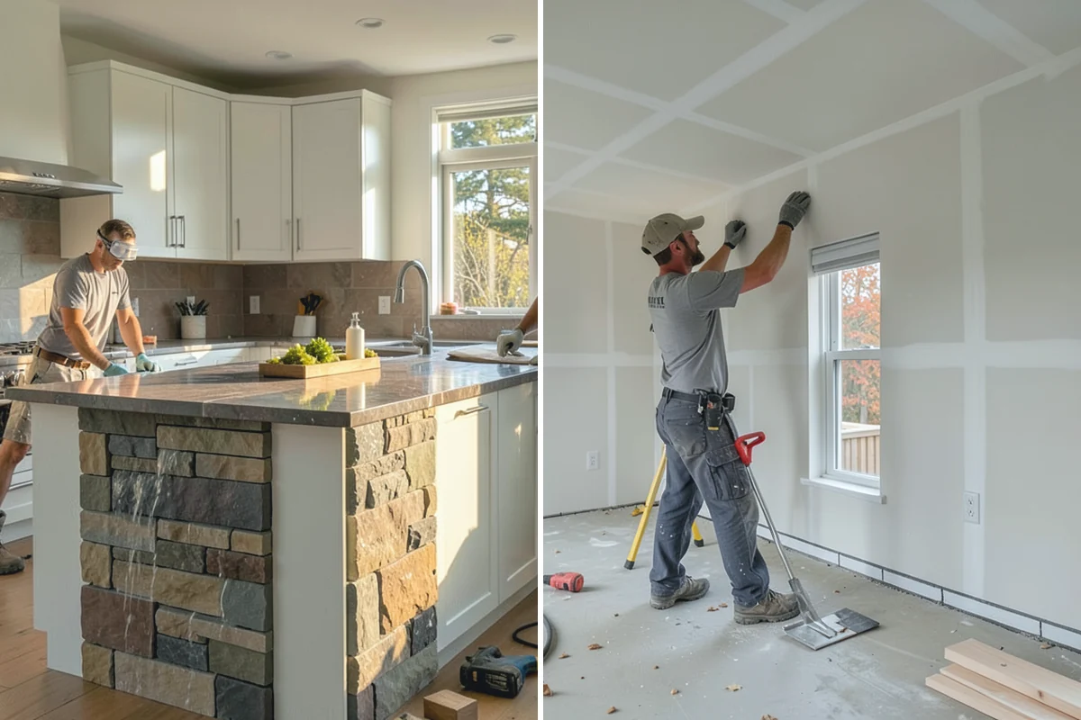 Double-Sided Fireplace Installation in Darrington, Snohomish County, WA - Plan framing and venting for the see-through unit