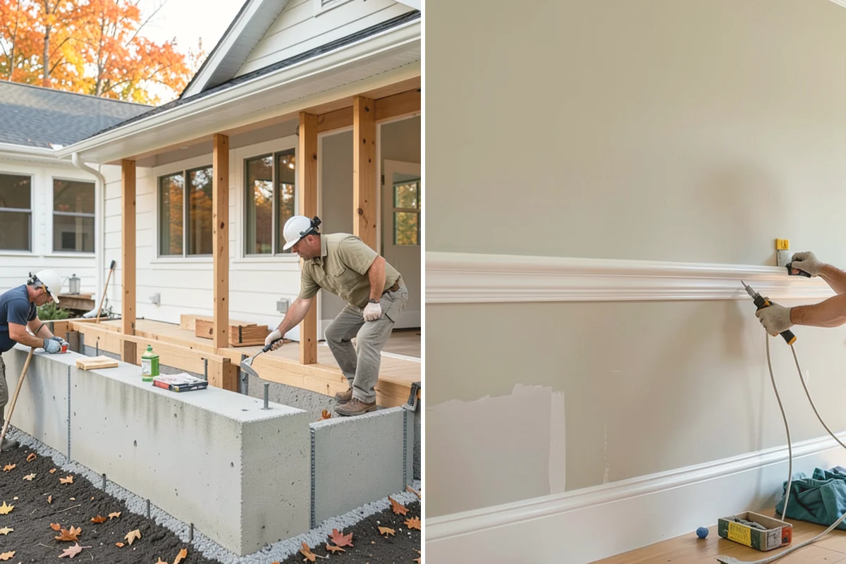 Double-Sided Fireplace Installation in Duvall, King County, WA - Plan framing and venting for the see-through unit