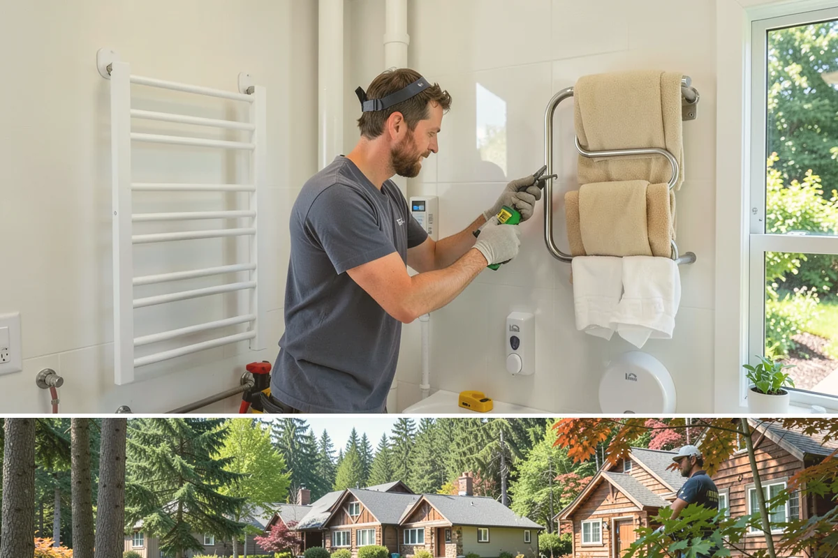Double-Sided Fireplace Installation in Edgewood, Pierce County, WA - Adding a double-sided fireplace before the cool season lets both connected rooms benefit from its warmth all winter.