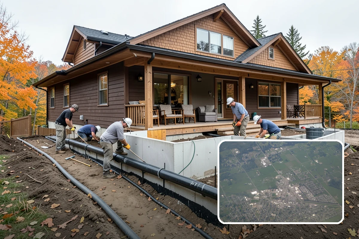 Double-Sided Fireplace Installation in Enumclaw, King County, WA - Shares warmth and flame across two rooms