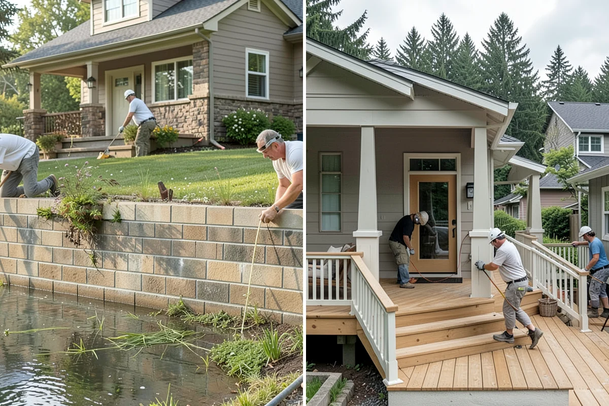 Double-Sided Fireplace Installation in Enumclaw, King County, WA - Plan framing and venting for the see-through unit