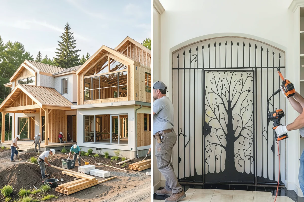 Double-Sided Fireplace Installation in Hamilton, Skagit County, WA - Plan framing and venting for the see-through unit