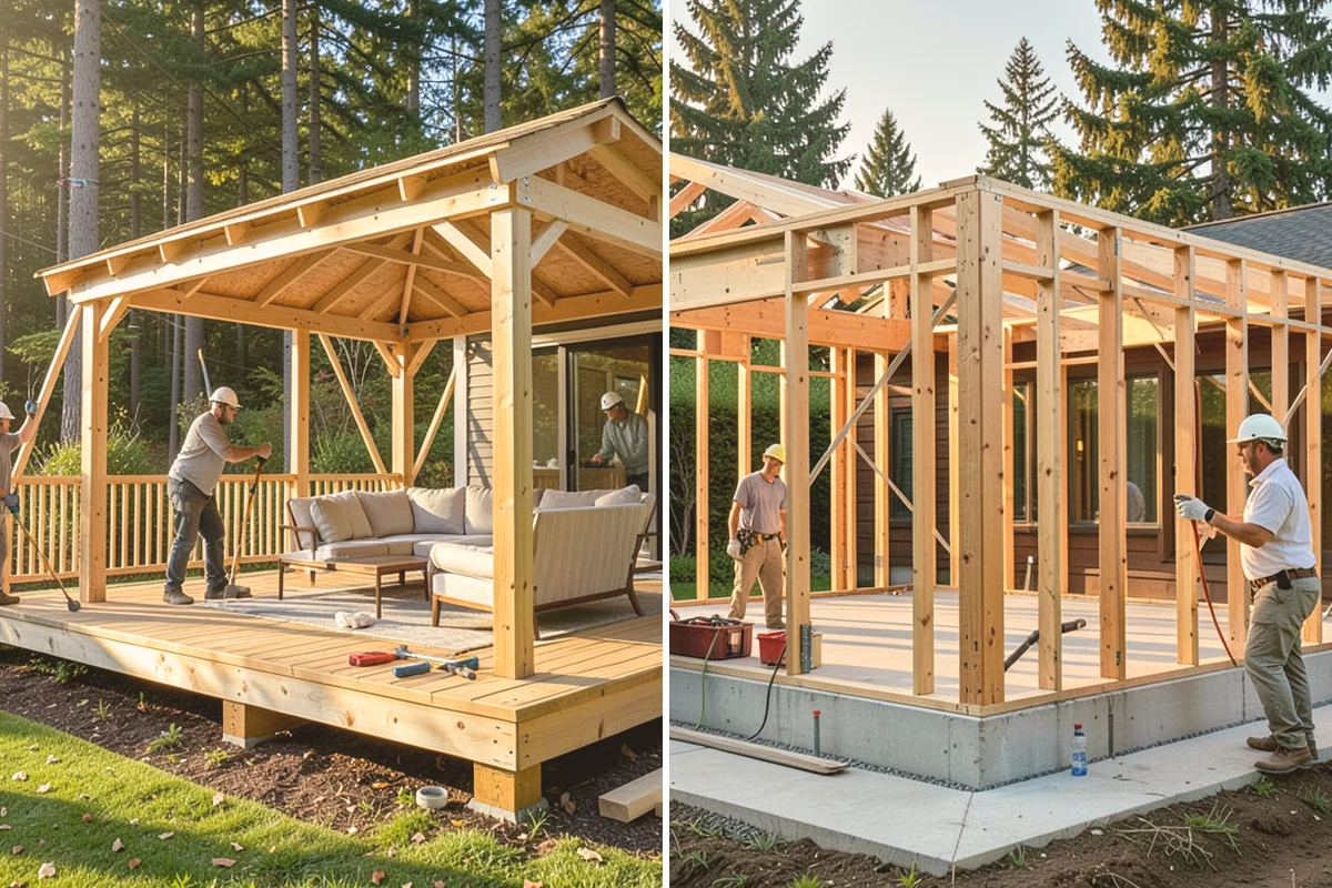 Double-Sided Fireplace Installation in Kent, King County, WA - Plan framing and venting for the see-through unit